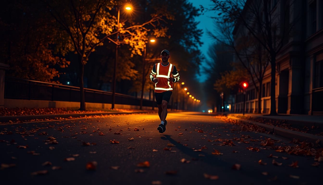 Stay Safe and Visible: Essential Fall Running Tips for Darker Mornings and Evenings