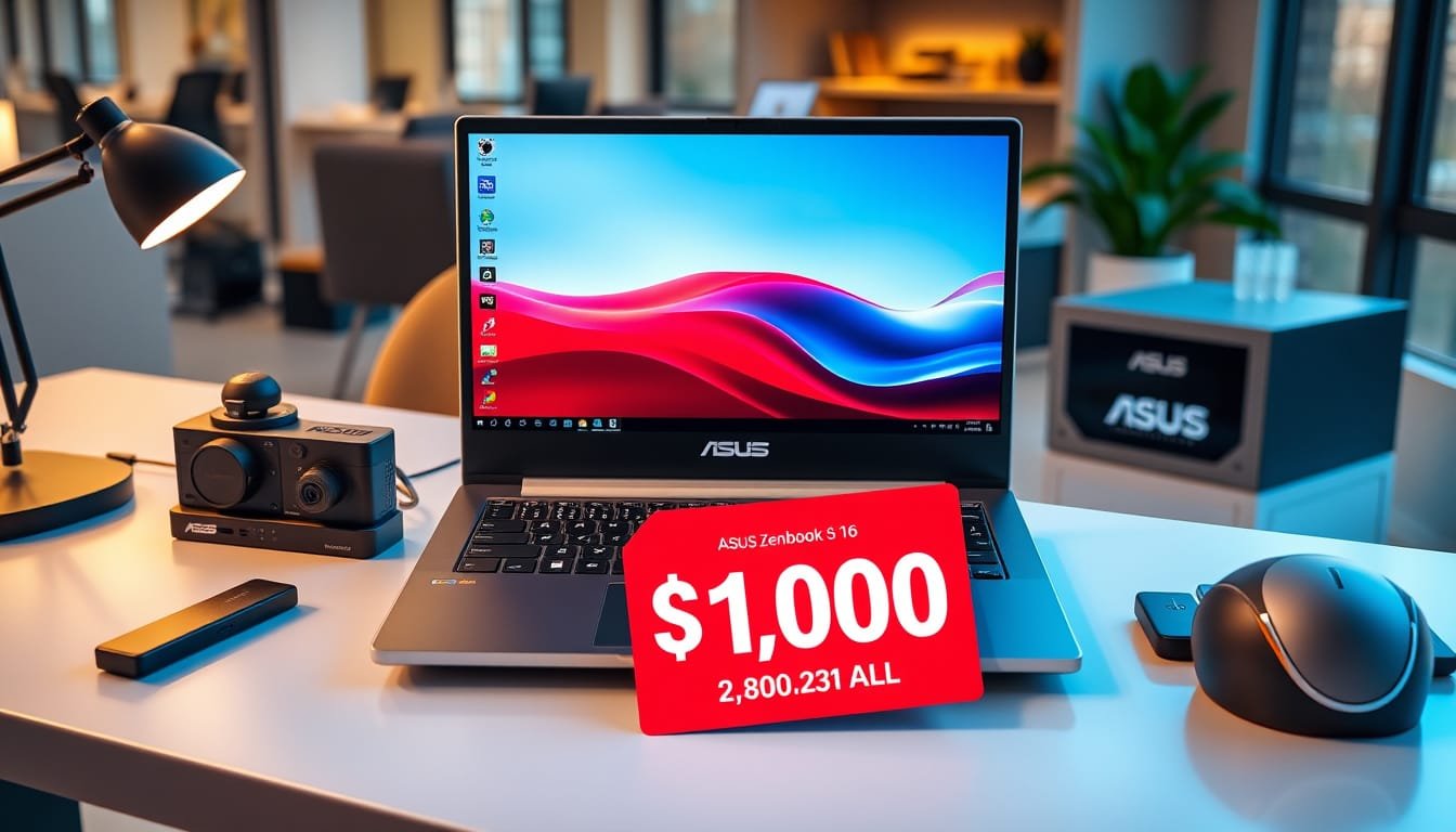 unbeatable deal grab the asus zenbook s 16 at 1000 a 500 savings on a highend laptop